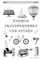 Vorschau - Mal- und Bastelvorlagen - Cover zum Thema Energie transportieren und nutzen - Deckblatt