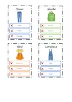Vorschau - Spiele - Sag es nicht - Kleidung (Wortschatz-Training) - Deckblatt