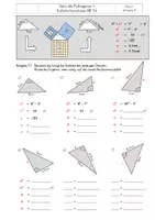 Vorschau - Arbeitsblätter - Satz des Pythagoras - Kathete berechnen mit Lösungen AB 14-16 - Deckblatt