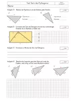 Vorschau - Test - Satz des Pythagoras - Test 9. Klasse - Deckblatt