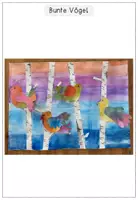 Vorschau - Stundenentwürfe - Kunstprojekt - Vögel im Winter im Birkenwald - Schritt für Schritt - Seite 3