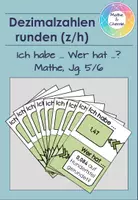 Vorschau - Spiele - Materialpaket Dezimalzahlen - Ich habe... Wer hat...? - Seite 1