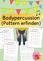 Vorschau - Unterrichtsreihen - Wachsendes Materialpaket, Bodypercussion, Body percussion, Rhythmus, Musik Pattern - Seite 1