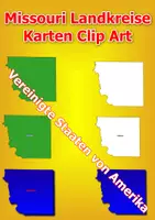 Vorschau - selbst erstellte Cliparts/Grafiken - Karten der Landkreise von Missouri ClipArt Karte Farbe, Schwarz-Weiß Kommerzielle Nutzung - Deckblatt