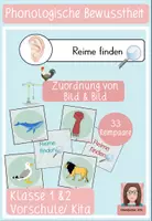 Vorschau - Spiele - Reime finden Bild und Bild - Phonologische Bewusstheit - Deckblatt