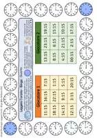 anteprima - Materiale di supporto/inclusione - Leggere l'orario - 12 giochi di Bingo - Pagina 2