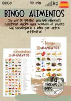anteprima - Giochi - tombola Bingo "alimentos" y comida Español - Spagnolo - Pagina di copertina