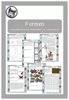 Vorschau - Arbeitsblätter - Alles mit Formen - diverse Formen, fächerübergreifende Arbeitsblätter für zwischendurch - Deckblatt