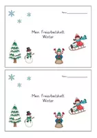Vorschau - Mal- und Bastelvorlagen - Materialpaket Winter - Deckblatt