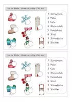 Vorschau - Mal- und Bastelvorlagen - Materialpaket Winter - Seite 1
