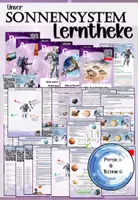 Vorschau - Arbeitsblätter - Sonnensystem - Lerntheke / Stationenlernen - Physik - Deckblatt