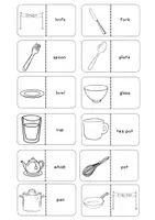 Vorschau - Spiele - Dominospiel Englisch - Kitchen Utensils - Seite 2