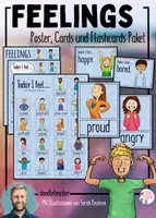 Vorschau - Fördermaterial/Inklusion - Feelings - Poster, Karten und Flashkarten - Deckblatt
