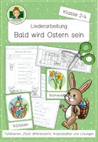 Vorschau - Arbeitsblätter - Bald wird Ostern sein: Lied zur Osterzeit erarbeiten (Musik Grundschule Klasse 2-4) - Deckblatt