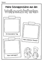 Vorschau - Arbeitsblätter - Schreiben und Malen zu den Weihnachtsferien (Schnappschüsse) - Seite 2
