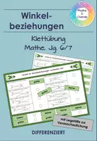 Vorschau - Arbeitsblätter - Winkelbeziehungen - Klettübung - Deckblatt