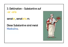 Vorschau - Bildkarten - Substantive auf or-oris - Bildkarte - konsonantische Deklination Untergruppe - 3. Deklination - Deckblatt