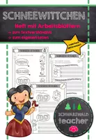 Vorschau - Arbeitsblätter - SCHNEEWITTCHEN - differenzierte Arbeitsblätter (Klasse 1 und 2) - Deckblatt