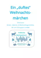 Vorschau - Text - Duftes Weihnachtsmärchen - Gedicht und Tipps zum Schnüffeln - Deckblatt