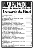 Vorschau - Unterrichtsreihen - Leonardo da Vinci - Berühmte Künstler Flipbook - Basteln & Lernen mit Kunst Bastelvorlage - Seite 2