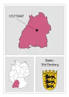Vorschau - Arbeitsblätter - Deutschland Bundesländer & Hauptstädte Bildkarten 🇩🇪 🌍 Tafelmaterial & Arbeitsblatt - Seite 1