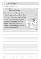 Vorschau - Stationenlernen - Abschreibtexte Winter | Grundschrift (GS) | Grundschule - Seite 1