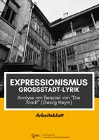 Vorschau - Arbeitsblätter - Expressionismus: Großstadt - Gedicht: 9 Aufgaben mit Lösung: Analyse "Die Stadt" (G. Heym) - Deckblatt