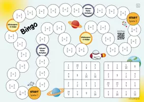 Vorschau - Arbeitsblätter - Division von Brüchen - Spiel - Seite 1