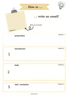 Vorschau - Arbeitsblätter - "How to.. write an email" - Stationsarbeit - Seite 1