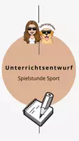 Vorschau - Stundenentwürfe - Unterrichtsentwurf Spielstunde (Sport) - Deckblatt