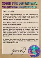 Vorschau - Mal- und Bastelvorlagen - Kunstprojekt Pop Art Schmetterlinge - Seite 1
