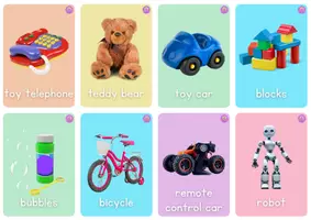 Aperçu - Jeux - Flashcards de jouets pour l'apprentissage de l'anglais - Toys Flashcards for English Learning - Page 2