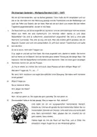 Vorschau - Arbeitsblätter - Kurzgeschichte Klasse 9 | Die traurigen Geranien (Borchert) - Seite 1