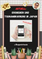 Vorschau - Arbeitsblätter - Aktuelle Stunde: Erdbeben und Tsunamigefahr in Japan (Januar 2024) - Deckblatt