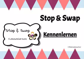 Vorschau - Spiele - Stop & Swap "Kennenlernen" - Deckblatt