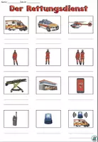 Vorschau - Spiele - Wortschatzpaket "Der Rettungsdienst" Achtung, Notfall! DaZ / DaF / Sachunterricht - Seite 2