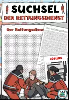 Vorschau - Arbeitsblätter - Suchsel / Suchspiel "Der Rettungsdienst" Achtung, Notfall! - DaZ / DaF / Deutsch - Deckblatt