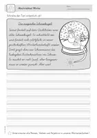 Vorschau - Arbeitsblätter - Abschreibtexte Winter | Vereinfachte Ausgangsschrift (VA) | Grundschule - Seite 2