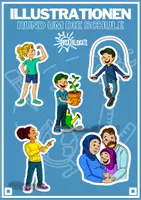 Vorschau - selbst erstellte Cliparts/Grafiken - Illustrationen - Rund um die Schule 1 - Deckblatt