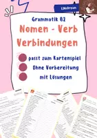 Vorschau - Arbeitsblätter - Materialpaket: Nomen-Verb-Verbindung Arbeitsblatt & Brettspiel - Deckblatt