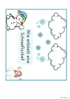 Vorschau - Unterrichtsreihen - Interaktiv Lesetext Sachtext Jahreszeit Winter, wie entsteht Schnee, Lesen - Seite 1