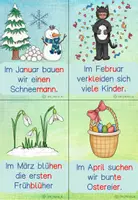 Vorschau - Arbeitsblätter - Schreibspaziergang zu den Monaten / Jahreszeiten in Silbenschrift / Druckschrift - Seite 3