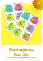 Vorschau - Bildkarten - Grußkärtchen Frohes Neues Jahr - Deckblatt