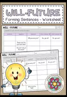 Vorschau - Arbeitsblätter - WILL - FUTURE - Forming Sentences (Worksheet) - Deckblatt