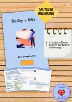 Vorschau - Arbeitsblätter - Writing a letter - Einen Brief verfassen - Deckblatt
