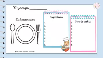 Vista previa - Tarjetas / Manipulativos - COOKING RECIPES CREATION BOOK KIT - página 2