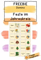 Vorschau - Spiele - Freebie - Domino - Feste im Jahreskreis - Deckblatt