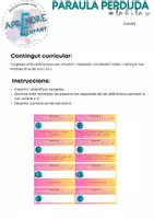 Vista previa - Refuerzo / NEE / Materiales de apoyo - PARAULES perdudes - Portada