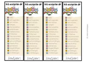 Vorschau - Mal- und Bastelvorlagen - Lesezeichen für den Schulbeginn (kleines Geschenk für Schüler oder Lehrerkollegen) - Seite 3