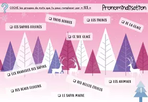 Aperçu - Fiches - Pronominalisation thème hiver - Page 2